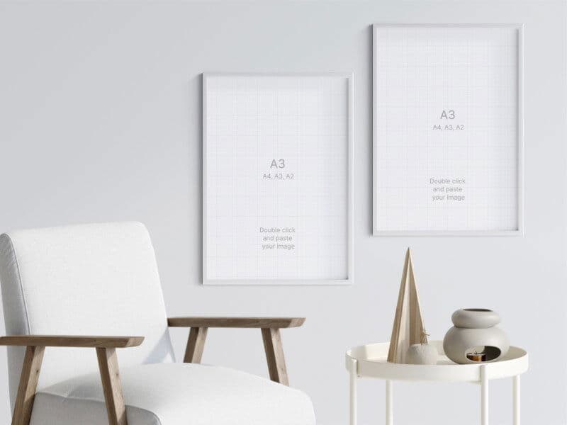 Frames online mockup