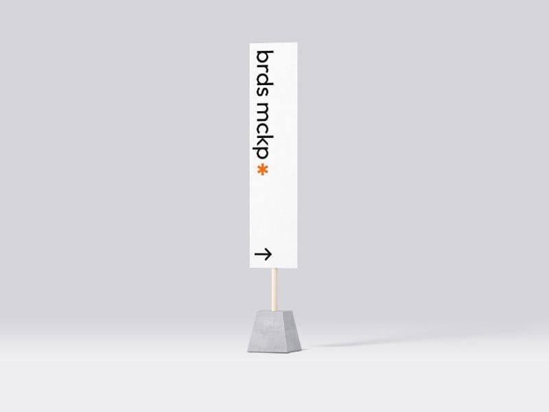 Boards. Floor Sign Stand online mockup