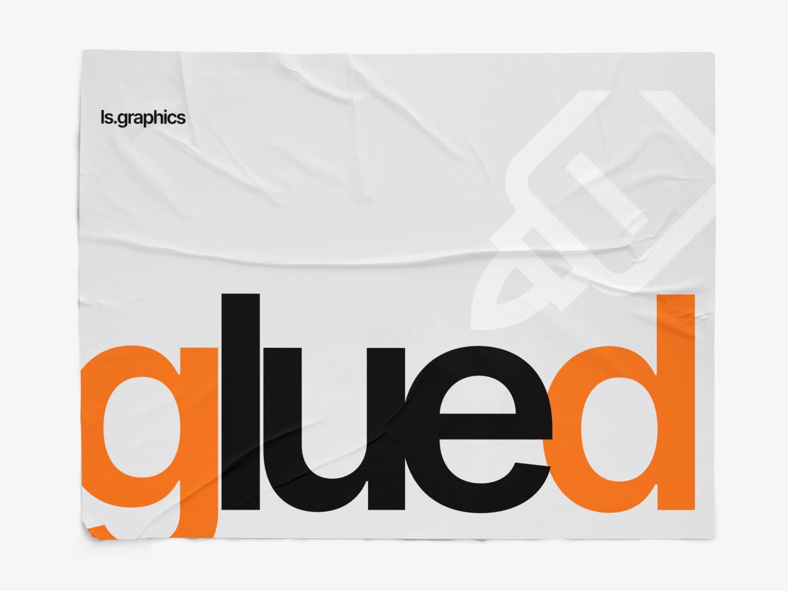 Glued Posters Glossy online mockup