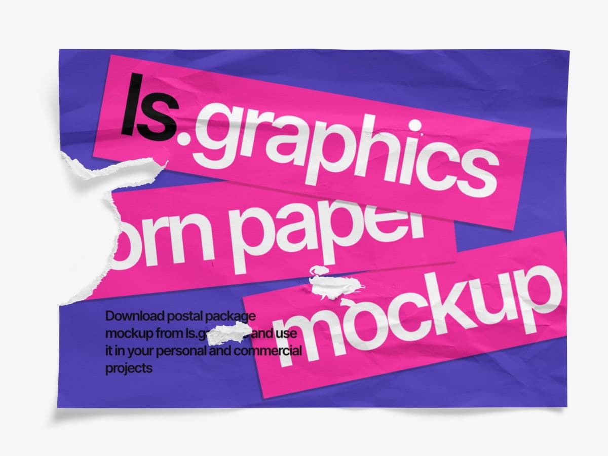 Torn Posters online mockup