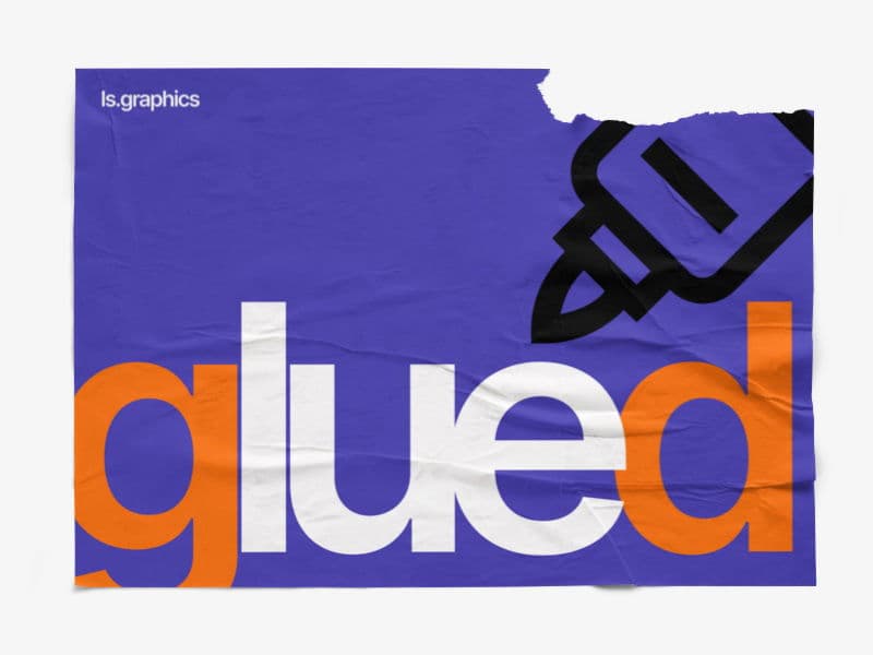 Glued Posters Textured online mockup