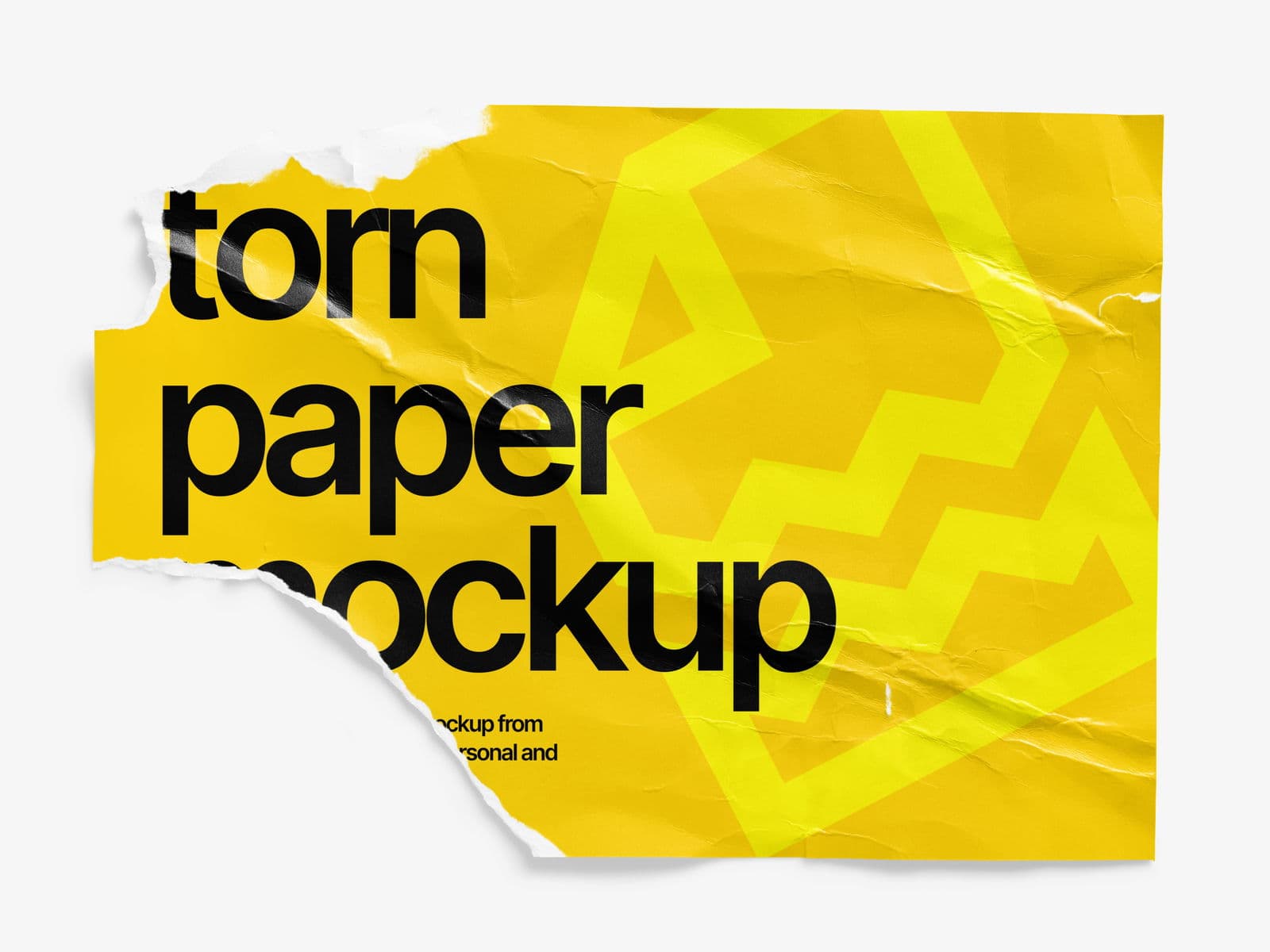 Torn Posters Glossy online mockup