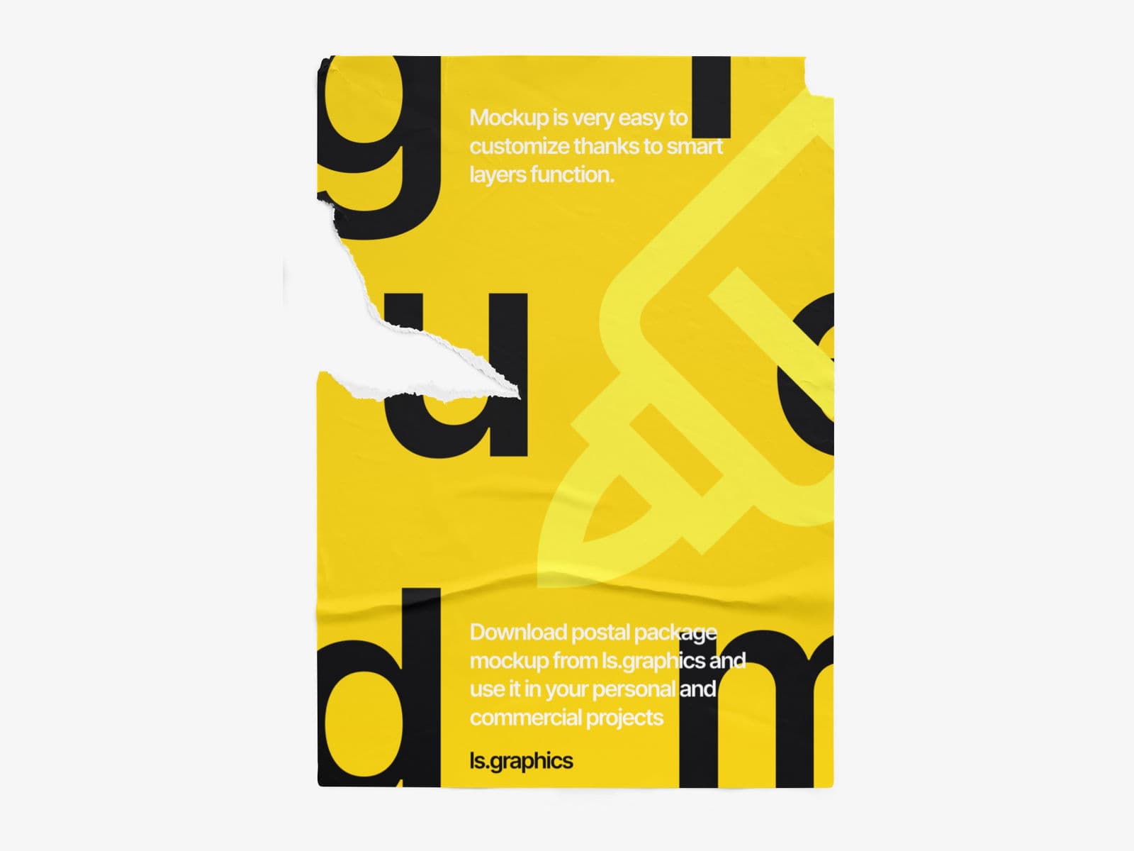 Glued Posters Glossy online mockup