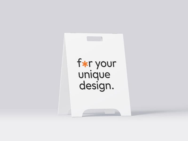 Boards. Floor Sign Board online mockup
