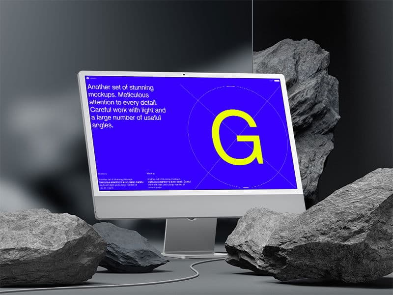 iMac 24 inch online mockup