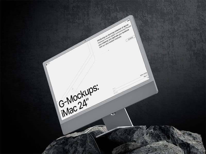 iMac 24 inch online mockup