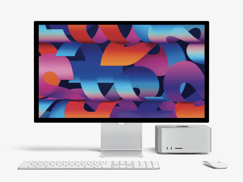 Mac Studio and Studio Display online mockup