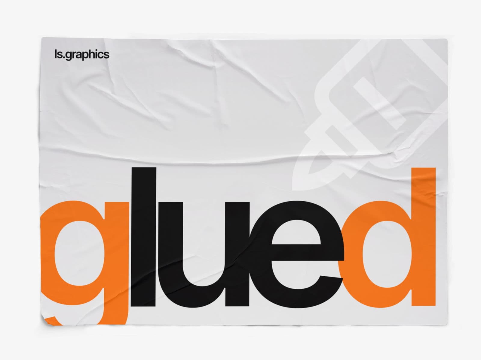 Glued Posters Glossy online mockup
