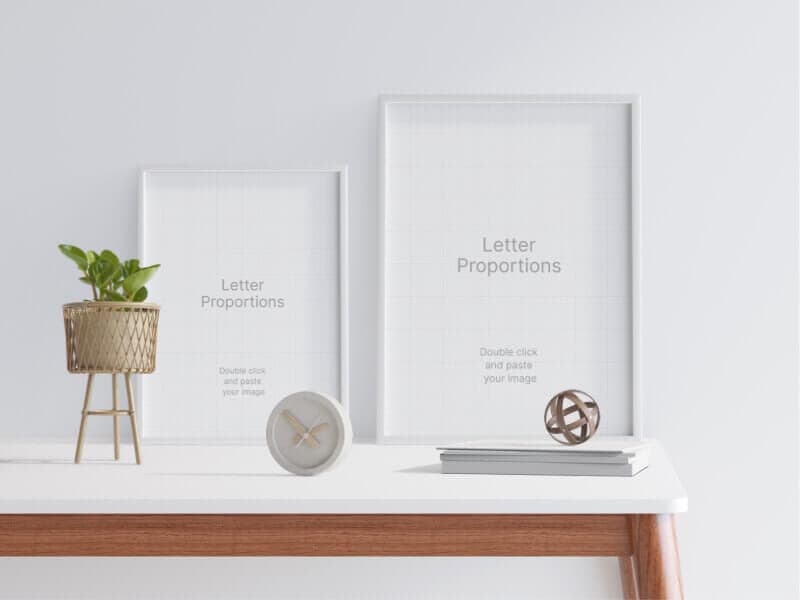 Frames online mockup