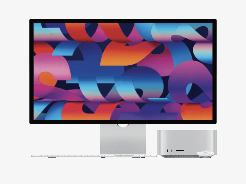 Mac Studio and Studio Display online mockup
