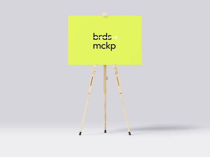Boards. Floor Sign Stand online mockup