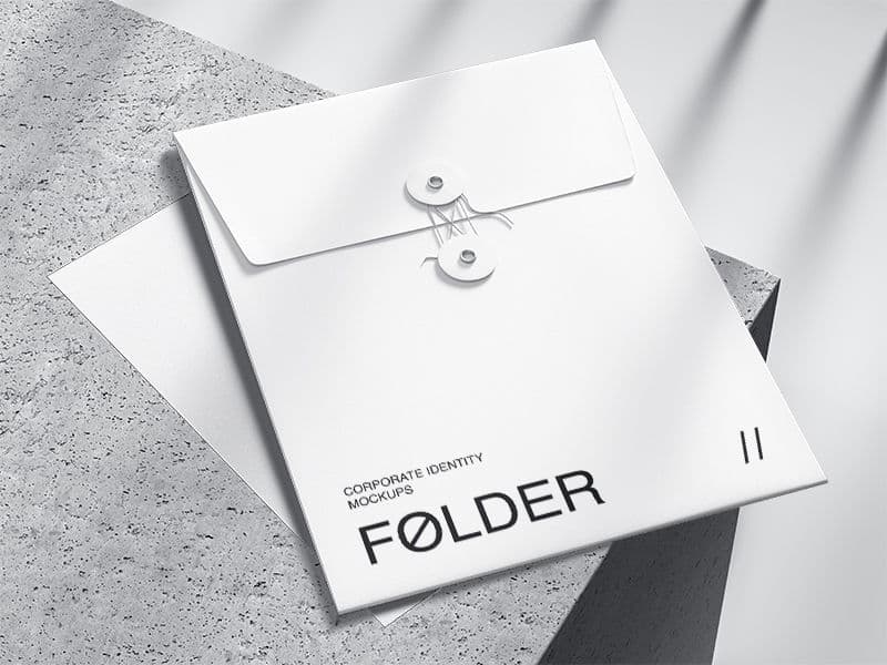 Qubus. Envelope, Paper online mockup