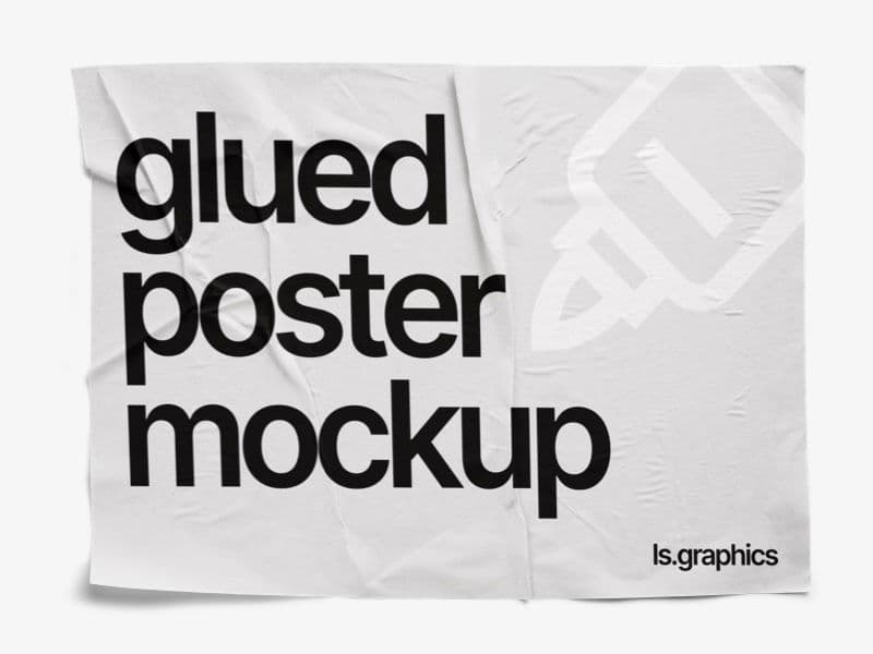 Glued Posters Textured online mockup