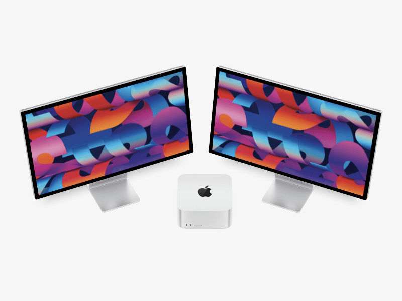 Mac Studio and Studio Display online mockup