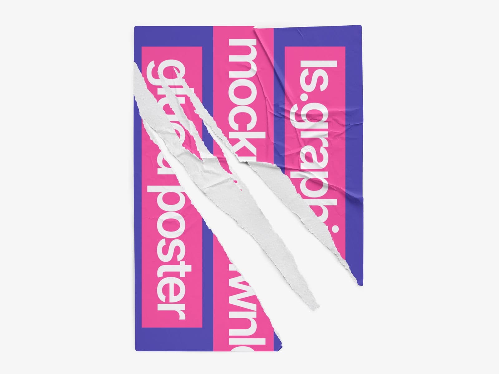 Glued Posters Glossy online mockup