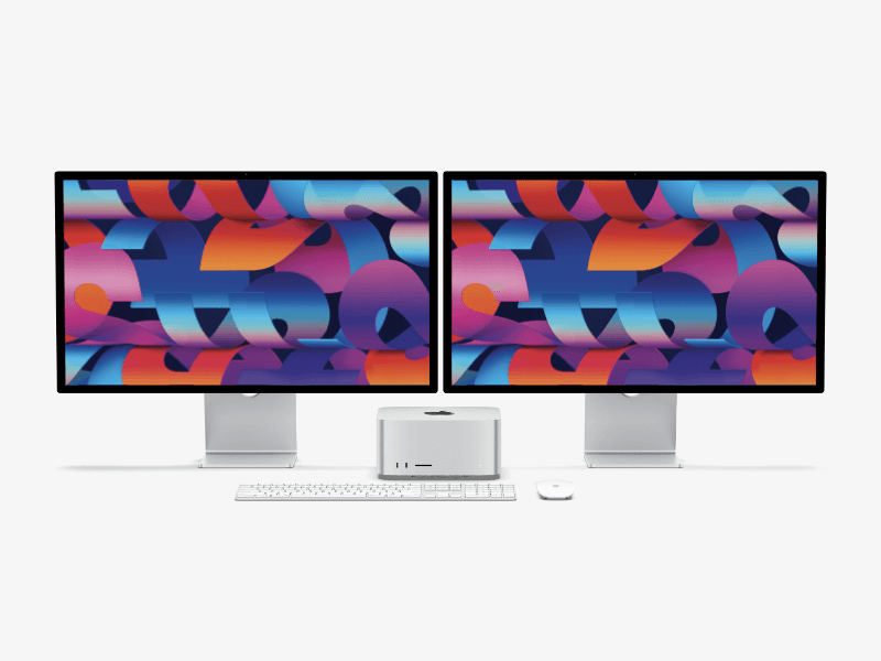 Mac Studio and Studio Display online mockup