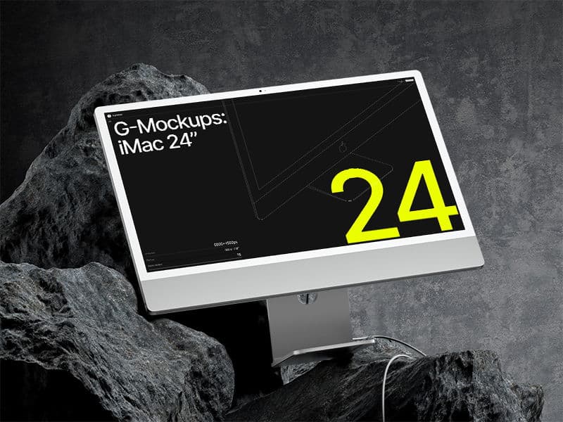 iMac 24 inch online mockup