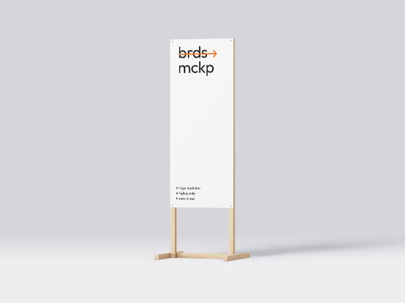 Boards. Poster Stand online mockup