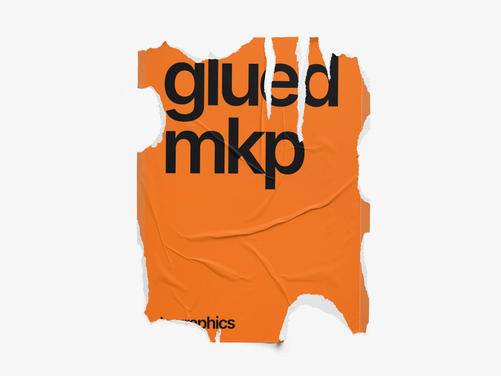 Glued Posters Glossy online mockup