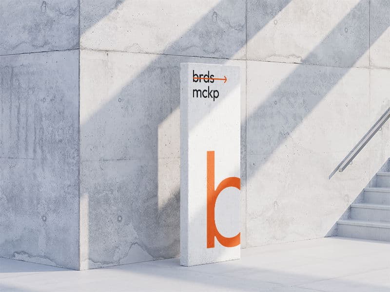 Boards. Floor Sign Stand online mockup