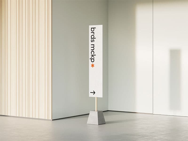 Boards. Floor Sign Stand online mockup