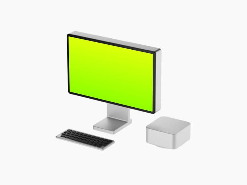 Cartoon Desktop online mockup