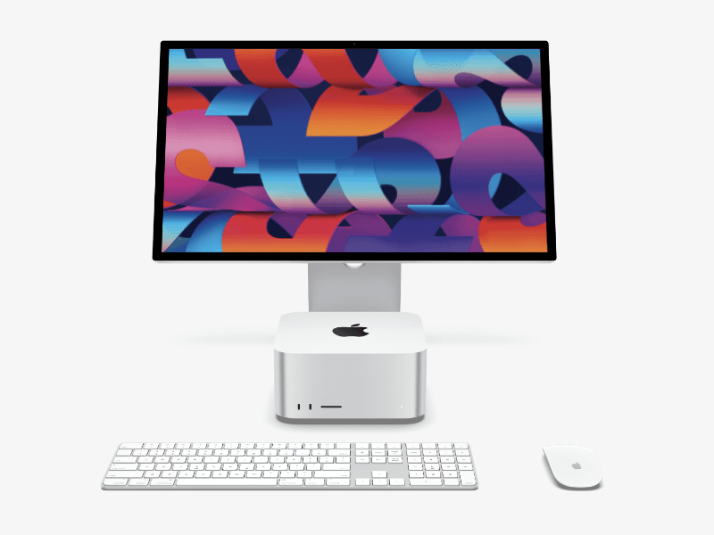Mac Studio and Studio Display online mockup