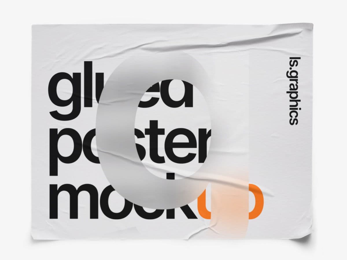 Glued Posters Glossy online mockup