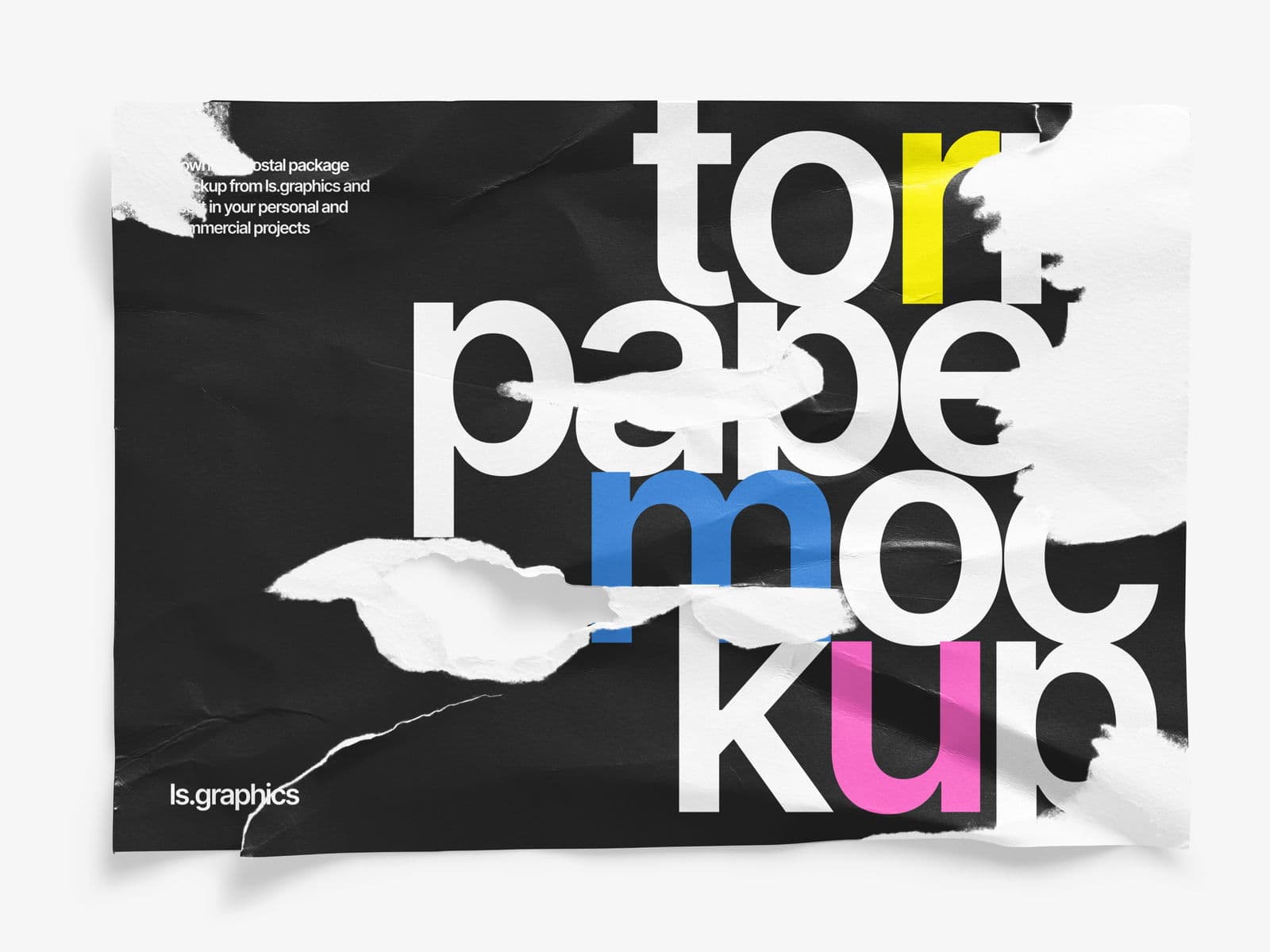 Torn Posters Glossy online mockup