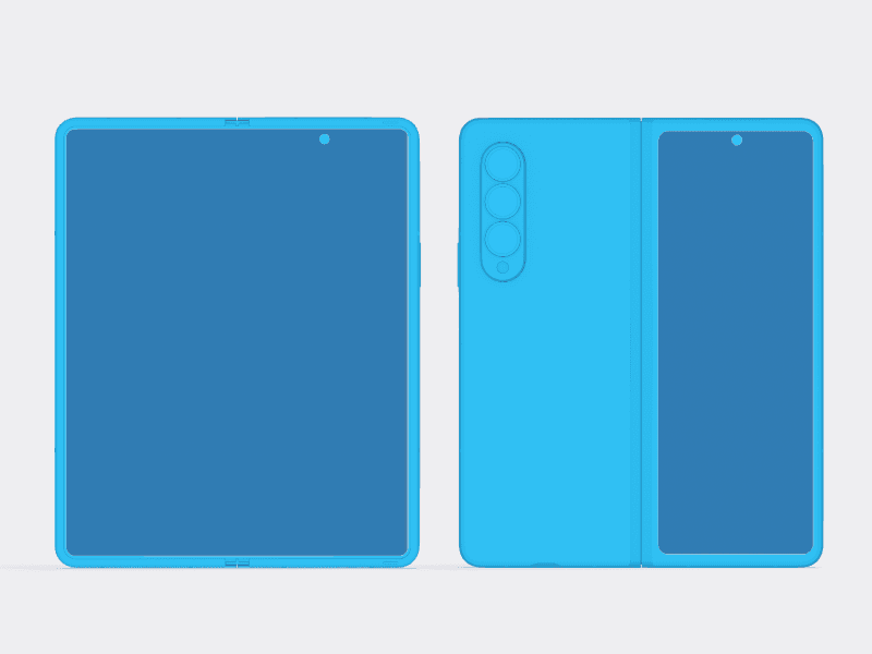 Samsung Galaxy Z Fold 3 online mockup
