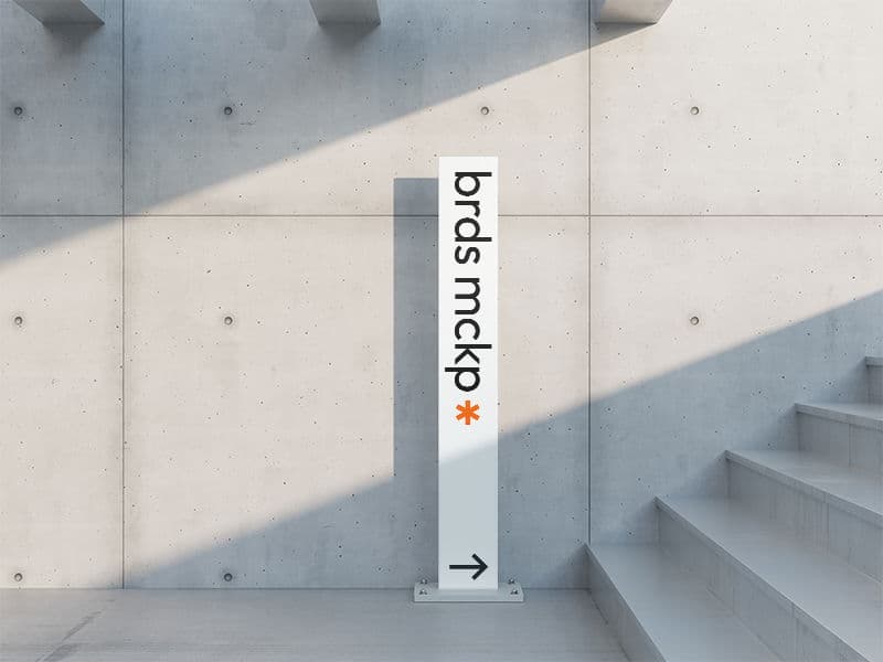 Boards. Floor Sign Stand online mockup
