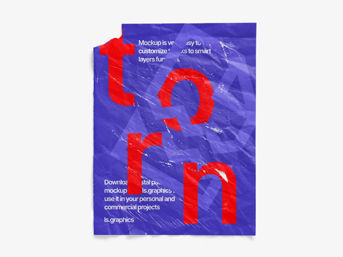 Torn Posters Textured online mockup