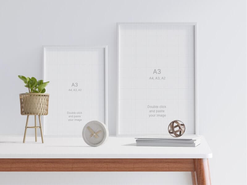 Frames online mockup