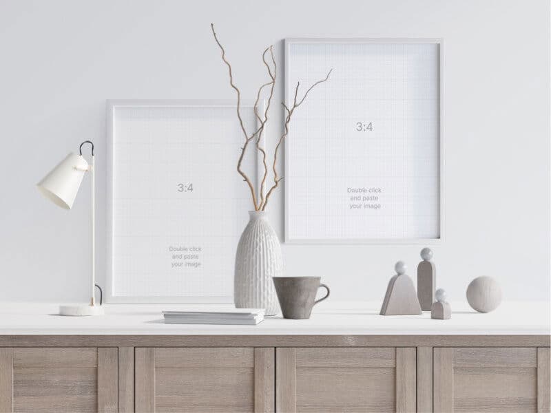 Frames online mockup