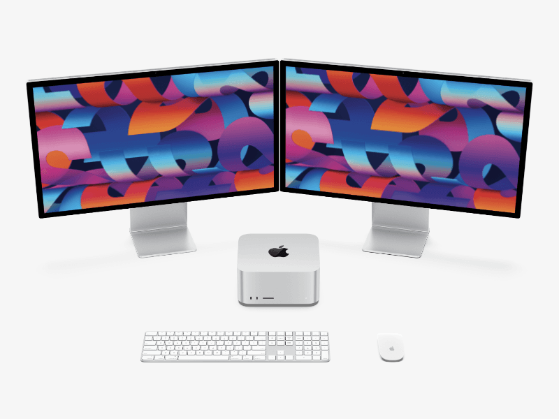 Mac Studio and Studio Display online mockup