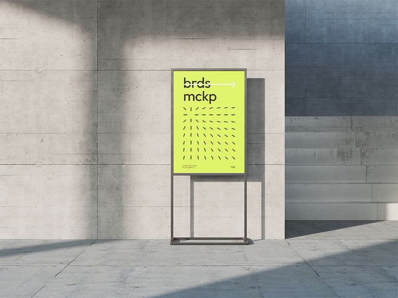 Boards. Poster Stand online mockup