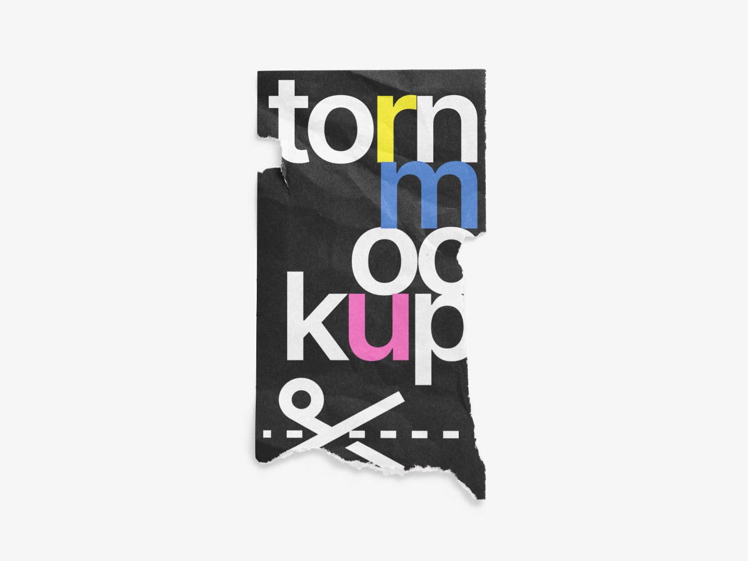 Torn Posters Textured online mockup