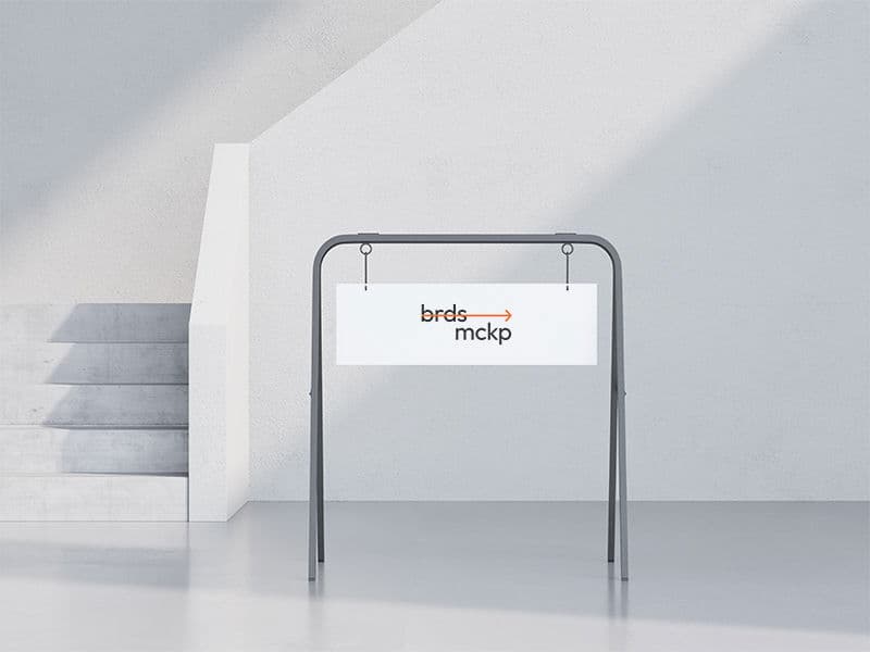 Boards. Poster Stand online mockup