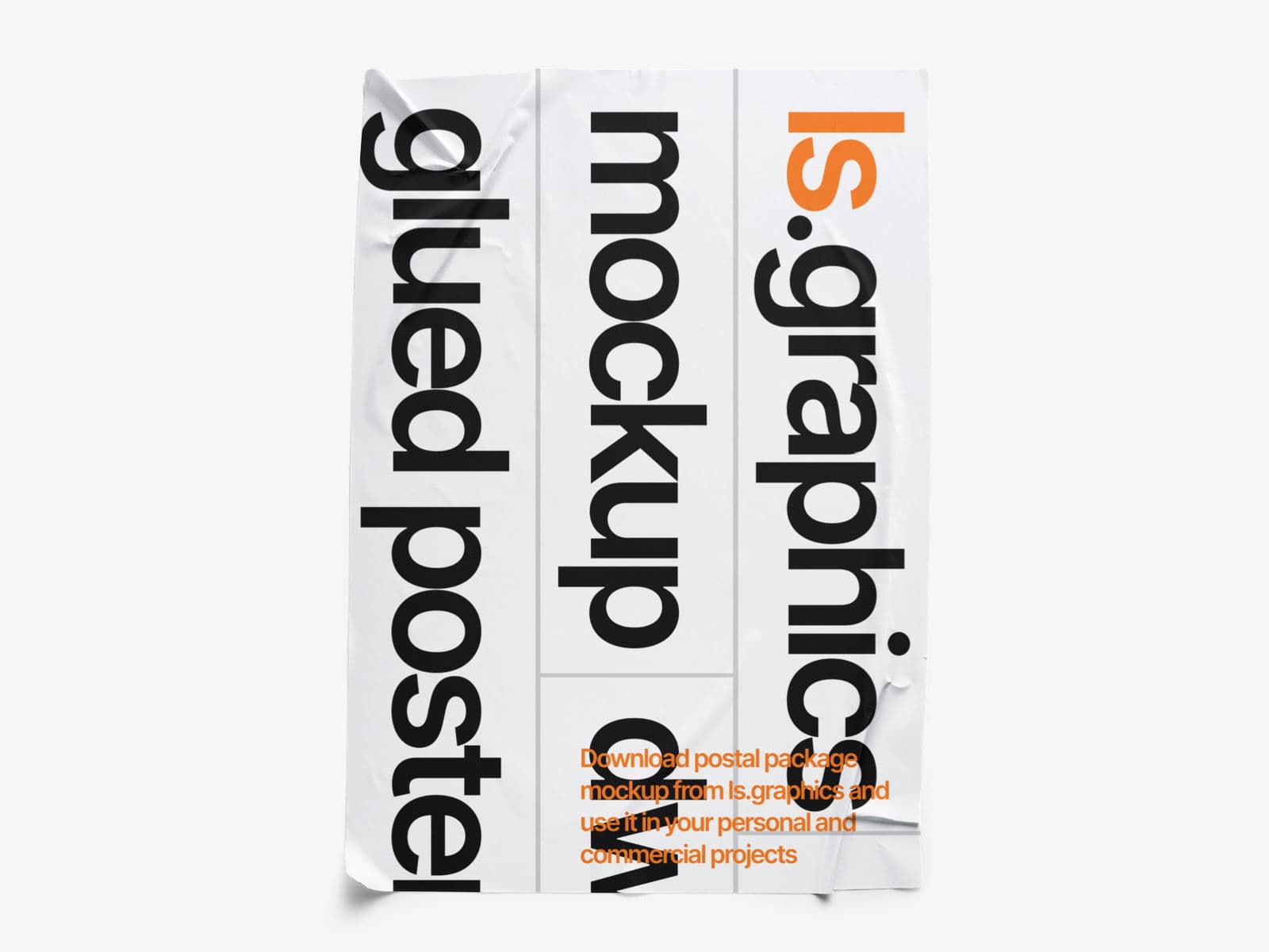 Glued Posters Glossy online mockup