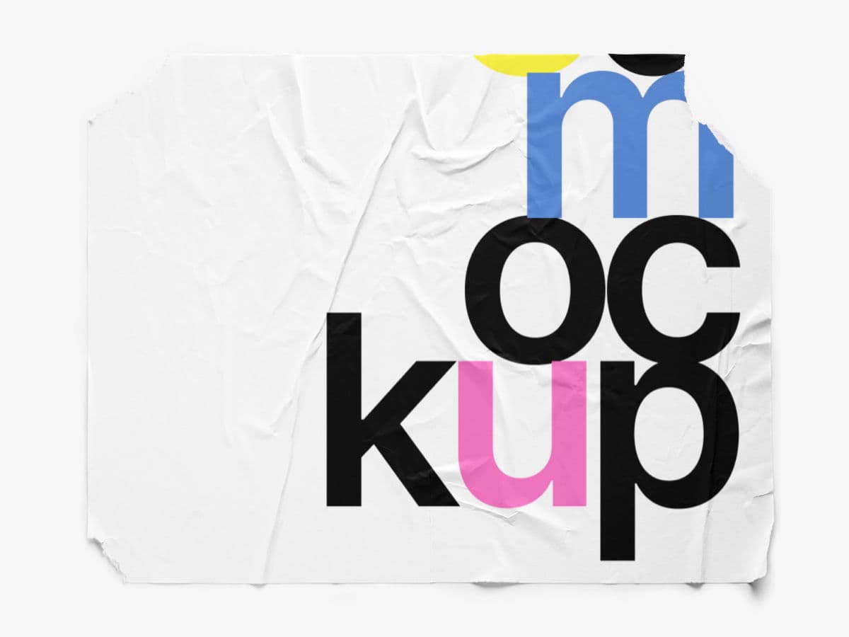 Glued Posters online mockup