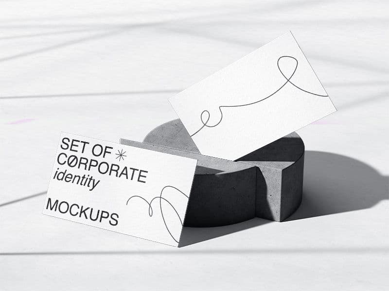 Qubus. Business Cards online mockup