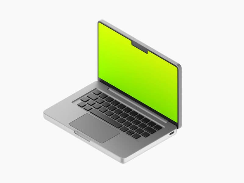 Cartoon Laptop online mockup