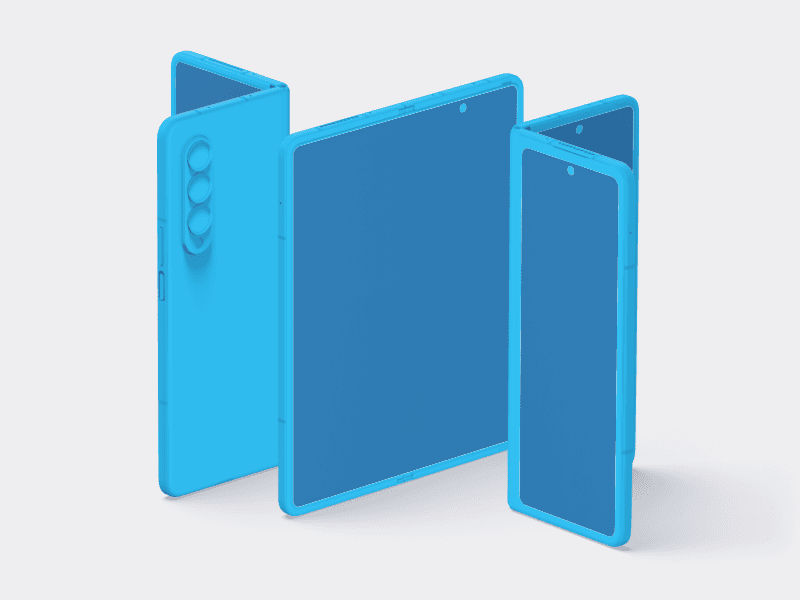 Samsung Galaxy Z Fold 3 online mockup
