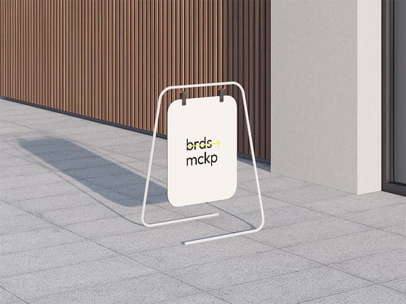 Boards. Floor Sign Board online mockup