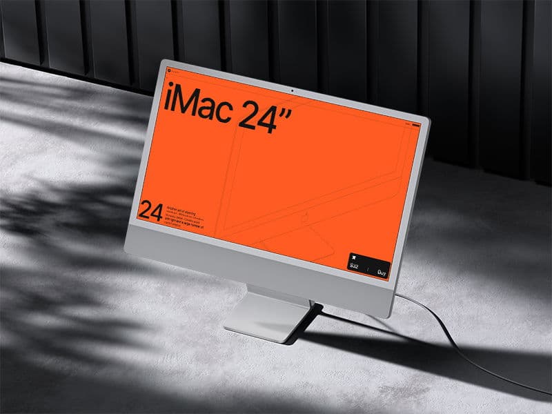 iMac 24 inch online mockup