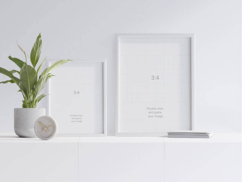 Frames online mockup