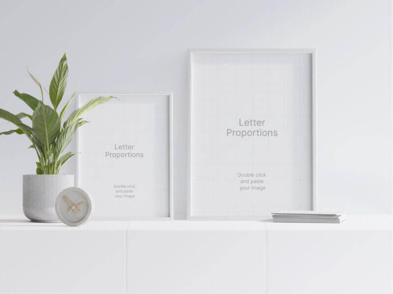 Frames online mockup
