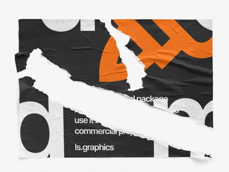 Glued Posters Textured online mockup