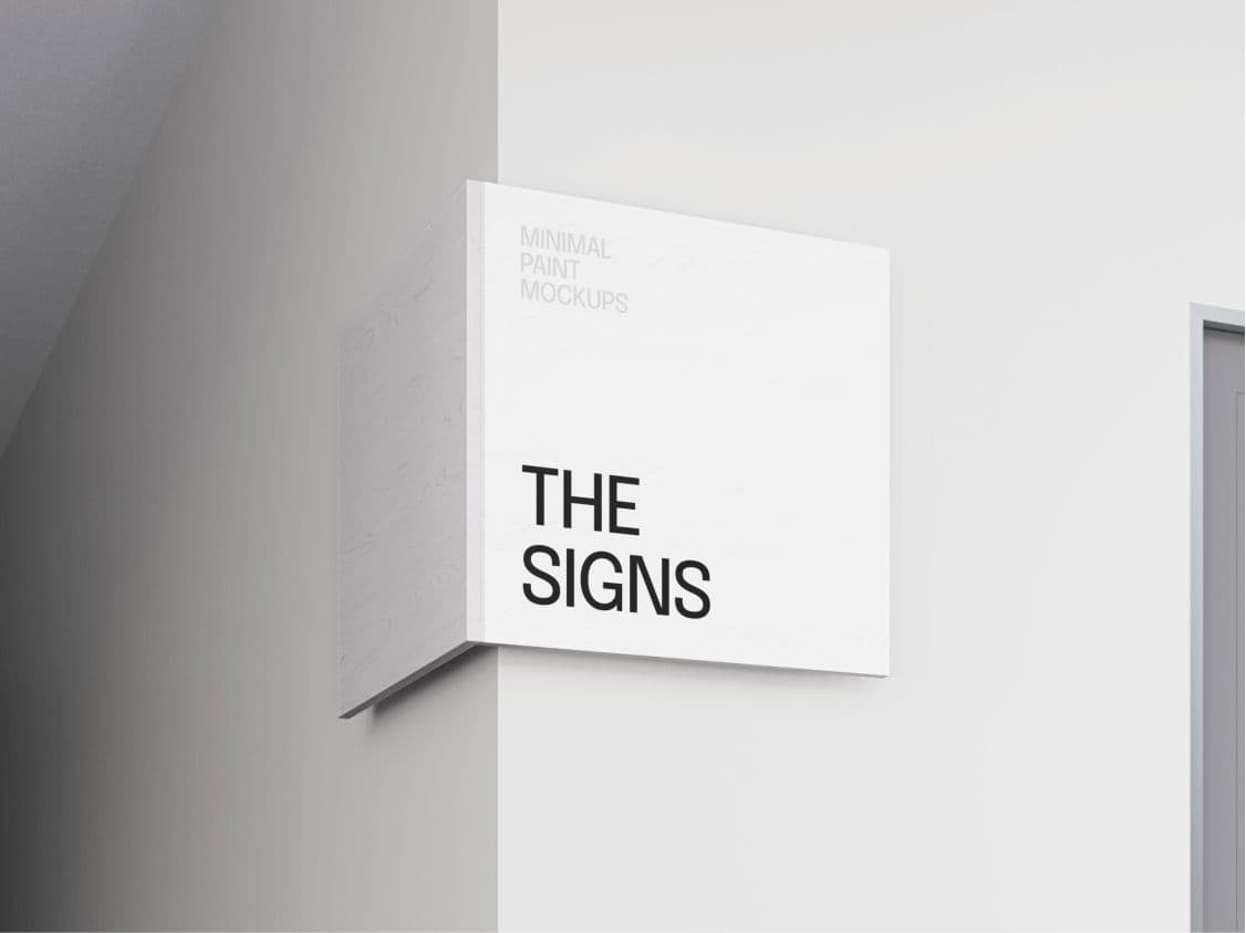 Paint Sign Mockup online mockup