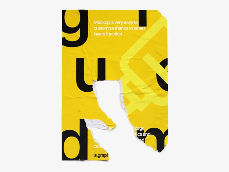 Glued Posters online mockup